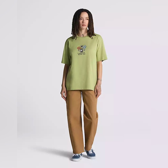 Vans Peace Plants Tee, size XS, oversized cut - Picture 8 of 9
